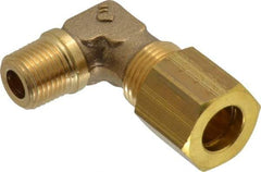 Legris - 8mm OD, Brass Male Elbow - 320 Max Working psi, -40 to 210°F, Comp x MBSPT Ends - Apex Tool & Supply