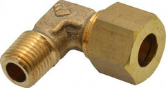 Legris - 10mm OD, Brass Male Elbow - 330 Max Working psi, -40 to 210°F, Comp x MBSPT Ends - Apex Tool & Supply
