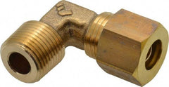 Legris - 10mm OD, Brass Male Elbow - 330 Max Working psi, -40 to 210°F, Comp x MBSPT Ends - Apex Tool & Supply