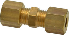 Legris - 6mm OD, Brass Union - 460 Max Working psi, -40 to 210°F, Comp x Comp Ends - Apex Tool & Supply