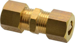 Legris - 10mm OD, Brass Union - 330 Max Working psi, -40 to 210°F, Comp x Comp Ends - Apex Tool & Supply