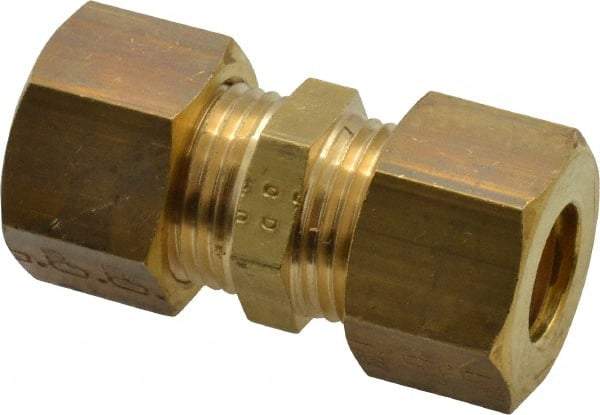 Legris - 12mm OD, Brass Union - 320 Max Working psi, -40 to 210°F, Comp x Comp Ends - Apex Tool & Supply
