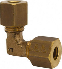 Legris - 6mm OD, Brass Union Elbow - 460 Max Working psi, -40 to 210°F, Comp x Comp Ends - Apex Tool & Supply