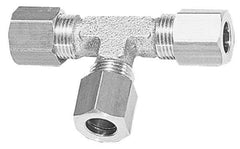 Legris - 12mm OD, Brass Union Tee - 320 Max Working psi, -40 to 210°F, Comp x Comp x Comp Ends - Apex Tool & Supply