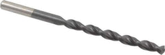 Cleveland - 13/64" 135° Cobalt Jobber Drill - TiAlN Finish, Right Hand Cut, Parabolic Flute, Straight Shank, 3-5/8" OAL, Split Point - Apex Tool & Supply