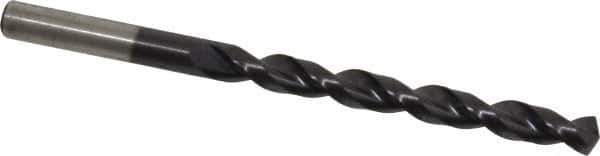 Cleveland - 9/32" 135° Cobalt Jobber Drill - TiAlN Finish, Right Hand Cut, Parabolic Flute, Straight Shank, 4-1/4" OAL, Split Point - Apex Tool & Supply