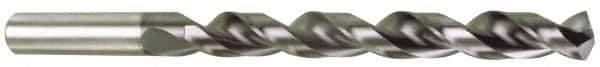 Accupro - #44 130° Cobalt Jobber Drill - TiAlN Finish, Right Hand Cut, Parabolic Flute, Straight Shank, 2-3/32" OAL, Split Point - Apex Tool & Supply