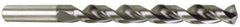 Accupro - #44 130° Cobalt Jobber Drill - TiAlN Finish, Right Hand Cut, Parabolic Flute, Straight Shank, 2-3/32" OAL, Split Point - Apex Tool & Supply