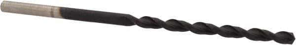 Cleveland - #39 135° Cobalt Jobber Drill - TiAlN Finish, Right Hand Cut, Parabolic Flute, Straight Shank, 2-3/8" OAL, Split Point - Apex Tool & Supply