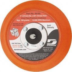 Dynabrade - 5" Diam Adhesive/PSA Disc Backing Pad - Soft Density, 13,000 RPM - Apex Tool & Supply