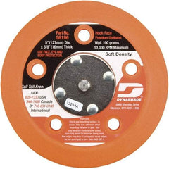 Dynabrade - 5" Diam Hook & Loop Disc Backing Pad - Soft Density, 13,000 RPM - Apex Tool & Supply