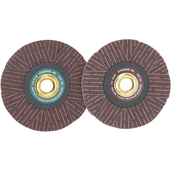 Dynabrade - 4" Diam 80 Grit Coated Sanding Star - Medium Grade, Arbor Mount - Apex Tool & Supply