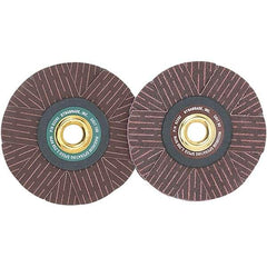 Dynabrade - 4" Diam 80 Grit Coated Sanding Star - Medium Grade, Arbor Mount - Apex Tool & Supply