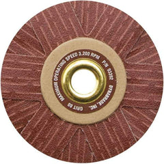 Dynabrade - 4" Diam 120 Grit Coated Sanding Star - Fine Grade, Arbor Mount - Apex Tool & Supply