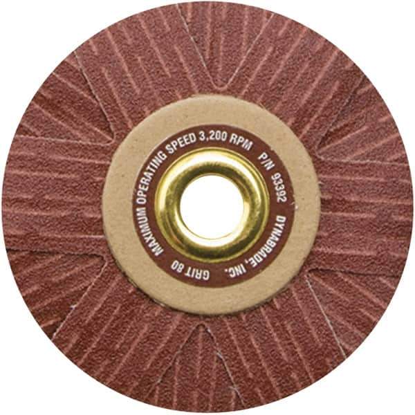 Dynabrade - 4" Diam 150 Grit Coated Sanding Star - Very Fine Grade, Arbor Mount - Apex Tool & Supply