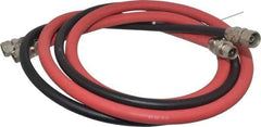 DeVilbiss - Paint Sprayer Hose with Fittings - 6 Ft. Air and Fluid Hose with Fittings (2 Hose Set), Compatible with Pressure Tank and Spray Guns - Apex Tool & Supply