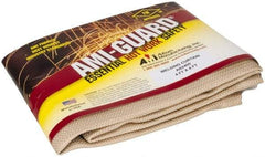 Auburn Mfr - 4' High x 4' Wide x 0.04" Thick Silica Welding Curtain - Tan, Grommet - Apex Tool & Supply