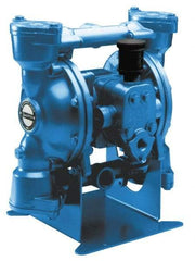 SandPIPER - 1" NPT, Metallic, Air Operated Diaphragm Pump - Santoprene Diaphragm, Stainless Steel Housing - Apex Tool & Supply