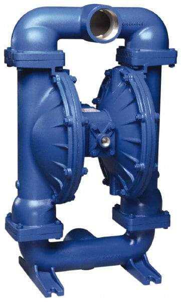 SandPIPER - 3" NPT, Metallic, Air Operated Diaphragm Pump - PTFE Diaphragm, Aluminum Housing - Apex Tool & Supply