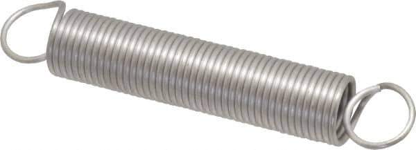 Gardner Spring - 1/2" OD, 0.77" Max Ext Len, 0.049" Wire Diam Spring - 1.83 Lb/In Rating, 0.77 Lb Init Tension - Apex Tool & Supply
