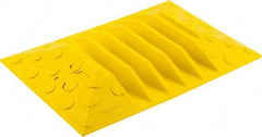 Hubbell Wiring Device-Kellems - 5 Channel, T-Shaped, Drop Over Cable Ramp - 36 Inch Long x 17-1/2 Inch Wide x 1.95 Inch High, Yellow and Blue - Apex Tool & Supply