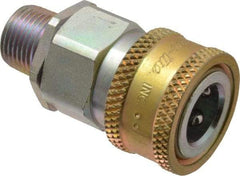 Parker - 3/8 Thread Steel Hydraulic Hose MPT Fitting - 4,500 psi - Apex Tool & Supply