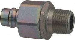 Parker - 3/8 Thread Stainless Steel Hydraulic Hose MPT Fitting - 4,000 psi - Apex Tool & Supply