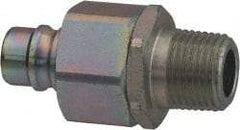 Parker - 3/8 Thread Stainless Steel Hydraulic Hose MPT Fitting - 4,000 psi - Apex Tool & Supply