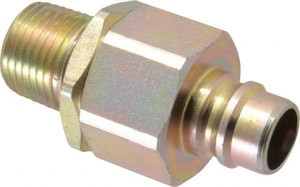 Parker - 1/2 Thread Steel Hydraulic Hose MPT Fitting - 4,000 psi - Apex Tool & Supply