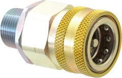 Parker - 3/4 Thread Steel Hydraulic Hose MPT Fitting - 3,500 psi - Apex Tool & Supply