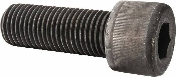 Value Collection - 1-1/4 - 7 UNC Hex Socket Drive, Socket Cap Screw - Alloy Steel, Black Oxide Finish, Fully Threaded, 3-1/2" Length Under Head - Apex Tool & Supply