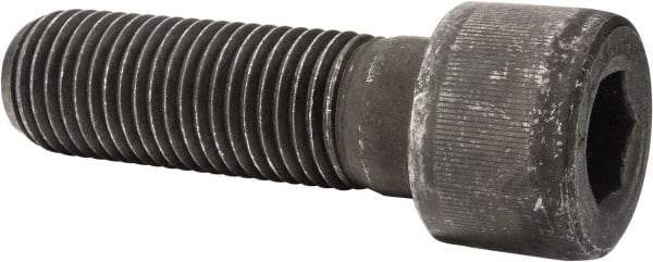 Value Collection - 1-1/4 - 7 UNC Hex Socket Drive, Socket Cap Screw - Alloy Steel, Black Oxide Finish, Partially Threaded, 4" Length Under Head - Apex Tool & Supply