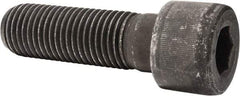 Value Collection - 1-1/4 - 7 UNC Hex Socket Drive, Socket Cap Screw - Alloy Steel, Black Oxide Finish, Partially Threaded, 4" Length Under Head - Apex Tool & Supply