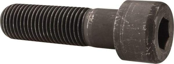 Value Collection - 1-1/4 - 7 UNC Hex Socket Drive, Socket Cap Screw - Alloy Steel, Black Oxide Finish, Partially Threaded, 4-1/2" Length Under Head - Apex Tool & Supply