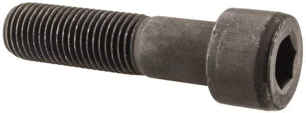 Value Collection - 1-1/4 - 7 UNC Hex Socket Drive, Socket Cap Screw - Alloy Steel, Black Oxide Finish, Partially Threaded, 5" Length Under Head - Apex Tool & Supply