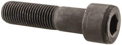 Value Collection - 1-1/4 - 7 UNC Hex Socket Drive, Socket Cap Screw - Alloy Steel, Black Oxide Finish, Partially Threaded, 5" Length Under Head - Apex Tool & Supply