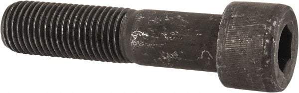 Value Collection - 1-1/4 - 7 UNC Hex Socket Drive, Socket Cap Screw - Alloy Steel, Black Oxide Finish, Partially Threaded, 5-1/2" Length Under Head - Apex Tool & Supply
