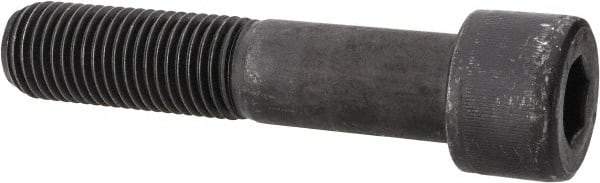 Value Collection - 1-1/4 - 7 UNC Hex Socket Drive, Socket Cap Screw - Alloy Steel, Black Oxide Finish, Partially Threaded, 6" Length Under Head - Apex Tool & Supply