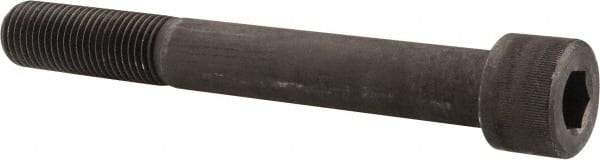 Value Collection - 1-1/4 - 7 UNC Hex Socket Drive, Socket Cap Screw - Alloy Steel, Black Oxide Finish, Partially Threaded, 10" Length Under Head - Apex Tool & Supply