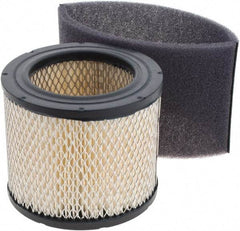 Gast - Air Compressor Filter Element - 4-3/4" High, 3-5/8" ID x 6-5/8" OD, Use with Gast AJ126D Inlet Filter - Apex Tool & Supply