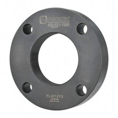 Nook Industries - 4.94" Flange OD x 0.9" Thickness Precision Acme Mounting Flange - For 2-4 Bars, 4 Mounting Holes, Steel - Apex Tool & Supply