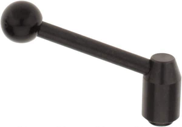 J.W. Winco - M10 x 1.5, 19mm Hub Diam, Steel Tapped Insert Adjustable Clamping Handle - Apex Tool & Supply