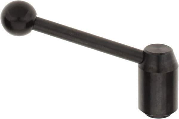 J.W. Winco - M20 x 2.5, 28mm Hub Diam, Steel Tapped Insert Adjustable Clamping Handle - Apex Tool & Supply