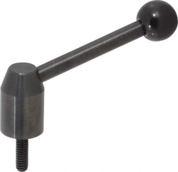 J.W. Winco - 1/4-20, 0.53" Hub Diam, Steel Threaded Stud Adjustable Clamping Handle - Apex Tool & Supply