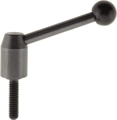 J.W. Winco - 5/16-18, 0.53" Hub Diam, Steel Threaded Stud Adjustable Clamping Handle - Apex Tool & Supply