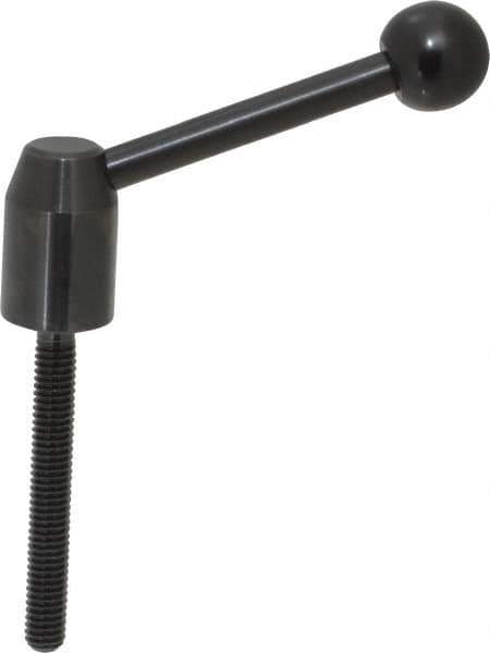 J.W. Winco - 5/16-18, 0.53" Hub Diam, Steel Threaded Stud Adjustable Clamping Handle - Apex Tool & Supply
