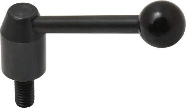 J.W. Winco - 3/8-16, 0.53" Hub Diam, Steel Threaded Stud Adjustable Clamping Handle - Apex Tool & Supply