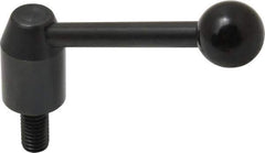 J.W. Winco - 3/8-16, 0.53" Hub Diam, Steel Threaded Stud Adjustable Clamping Handle - Apex Tool & Supply