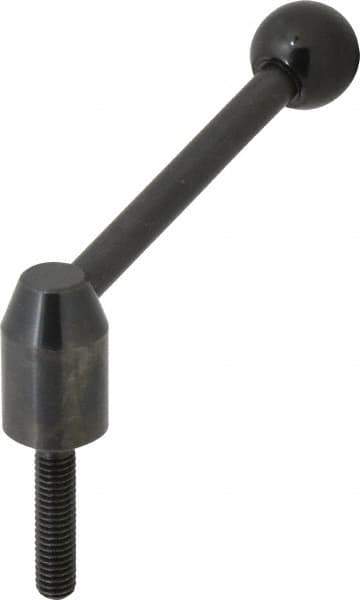 J.W. Winco - 3/8-16, 0.63" Hub Diam, Steel Threaded Stud Adjustable Clamping Handle - Apex Tool & Supply