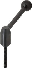 J.W. Winco - 3/8-16, Steel Threaded Stud Adjustable Clamping Handle - 4.33" OAL, 1.91" High - Apex Tool & Supply